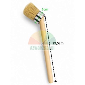 Pędzel do pasty montażowej 50mm z drewnianą rączką o długości 29,5cm.