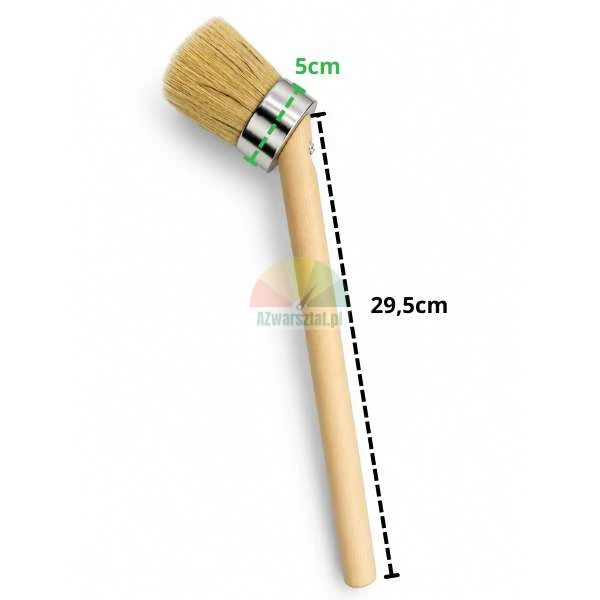 Pędzel do pasty montażowej 50mm z drewnianą rączką o długości 29,5cm.