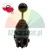 Czarny joystick sterowniczy z kulką i gumową osłoną, przełącznik przemysłowy na białym tle z grafiką szybkiej wysyłki 24h z Polski