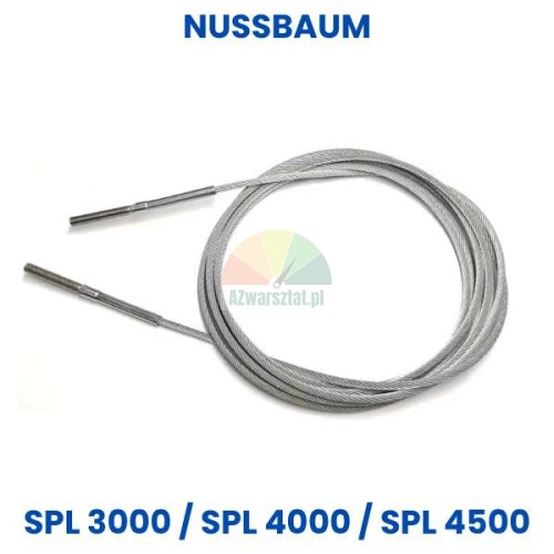 Stalowa lina do podnośnika Nussbaum SPL 3000, SPL 4000, SPL 4500 - zamiennik