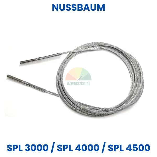 Stalowa lina do podnośnika Nussbaum SPL 3000, SPL 4000, SPL 4500 - zamiennik