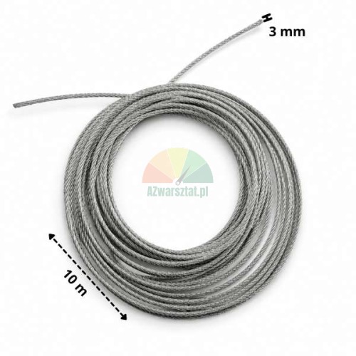 Linka odblokowania zapadek do podnośnika dwukolumnowego 3mm x 10m
