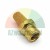 Pneumatyczny tłumik hałasu ze spiekanego brązu z mosiężnym gwintem zewnętrznym na białym tle