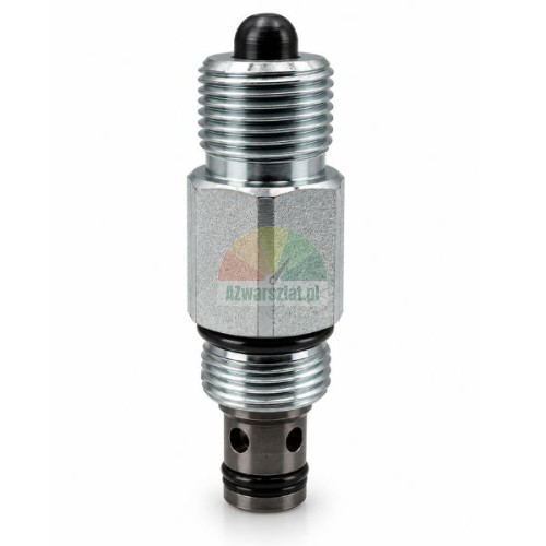 Hydrauliczny zawór opuszczania z gwintem 20mm i uszczelnieniami o-ring na białym tle