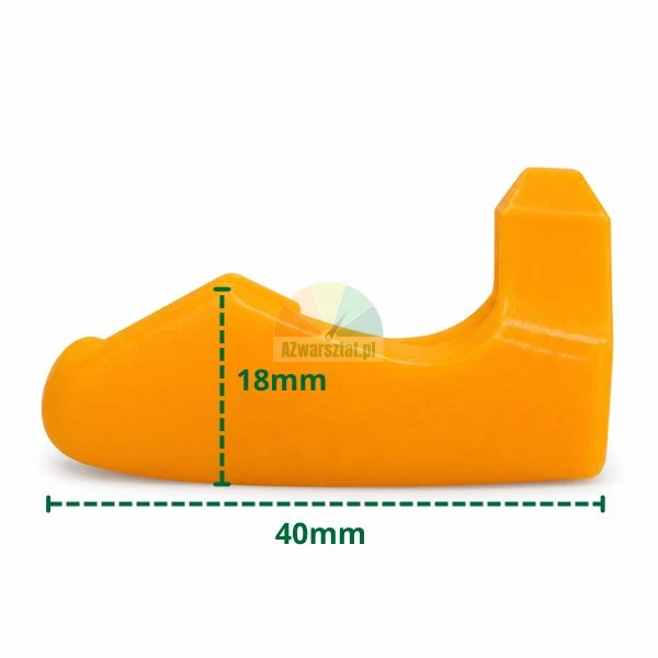 Plastikowa osłona stopki montażowej typ P o wymiarach 40x18 mm