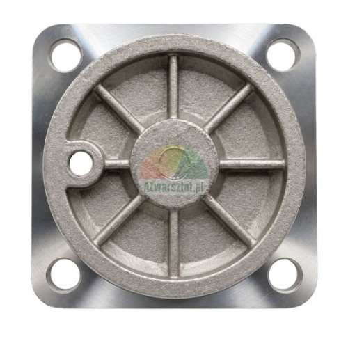 Metalowa flansza montażowa siłownika pneumatycznego lub hydraulicznego o wymiarze 7,8 cm z otworami montażowymi
