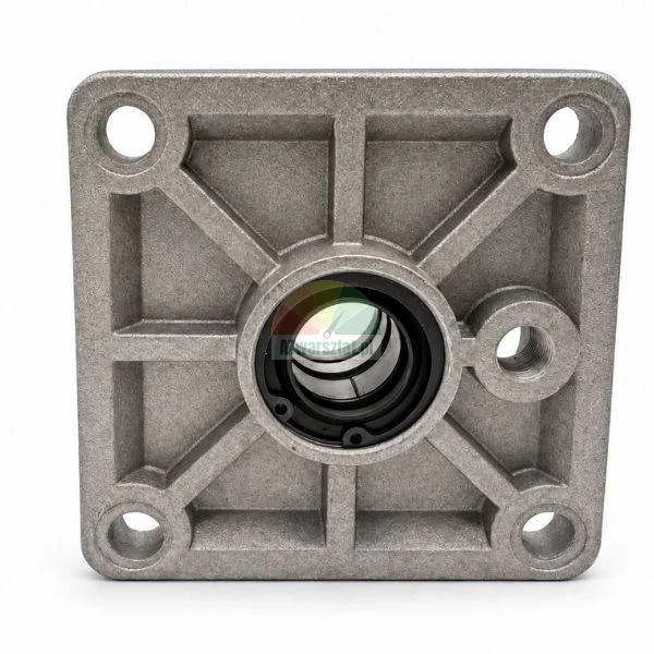 Kwadratowa osłona cylindra zaciskowego lub uchylnego 9x9 cm z otworem na tłoczysko do siłownika 80 mm