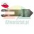 Płaska stalowa część montażowa lub klucz specjalny z rozwidleniem i szpiczastym zakończeniem na białym tle