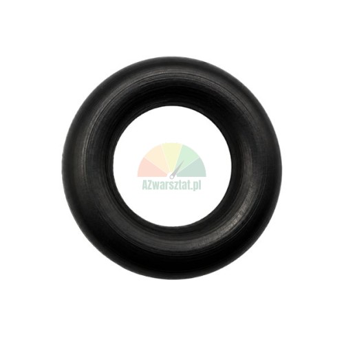 Czarna uszczelka gumowa O-Ring 17x3.9 mm do bloku zaworów na białym tle