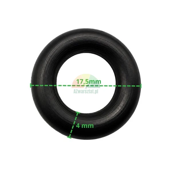 Czarny o-ring bloku zaworów 17x3.9 mm z wymiarami